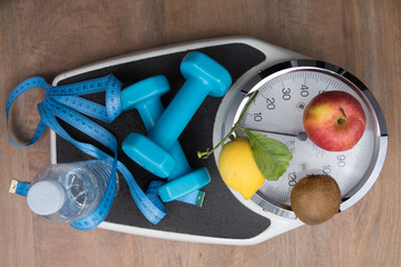 To control the weight scale water fruits and sport