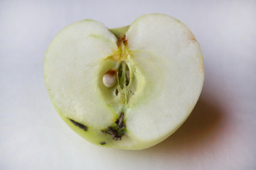 Green cutted apples