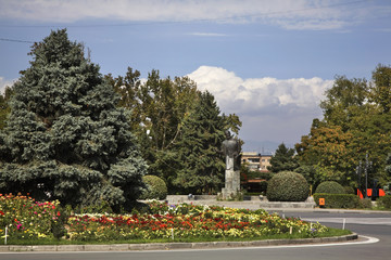 Komitas square in Vagharshapat. Armenia