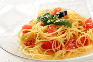 トマトの冷製パスタ