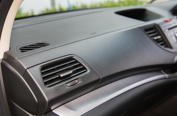 Obraz na płótnie Canvas Closeup of air conditioning in the car
