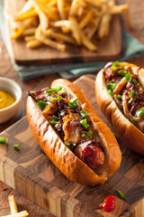 Homemade Bacon Wrapped Hot Dogs