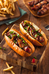 Homemade Bacon Wrapped Hot Dogs