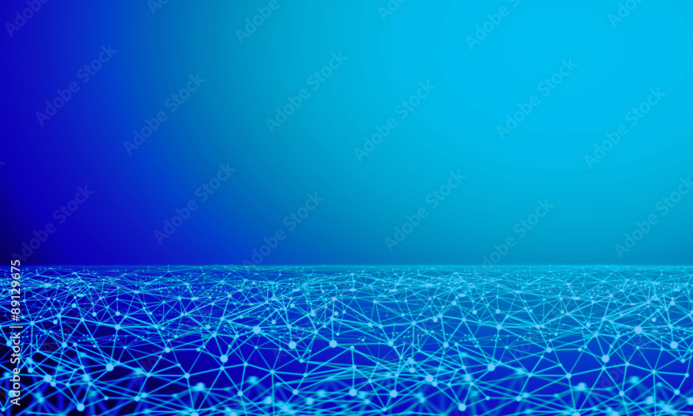 Poster ai brain system data connecting to analysis , light internet social network background, illustration