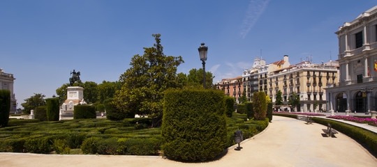 Fototapeta premium Panorama Plaza de Oriente Madrid