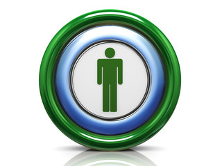 3d icon - male symbol