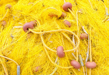 Fishing nets background