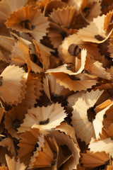 Pencils and pencil shavings