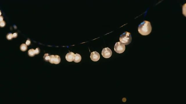 garland of light bulbs