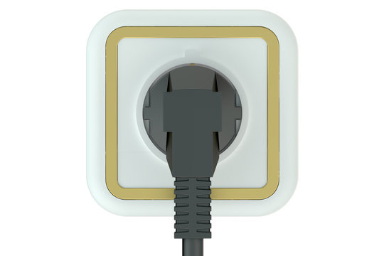 Electrical outlet and plug