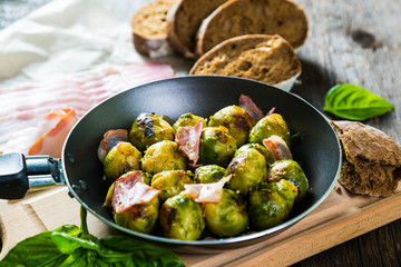 Brussels sprouts with bacon