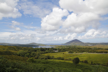 Green landscape in Ireland