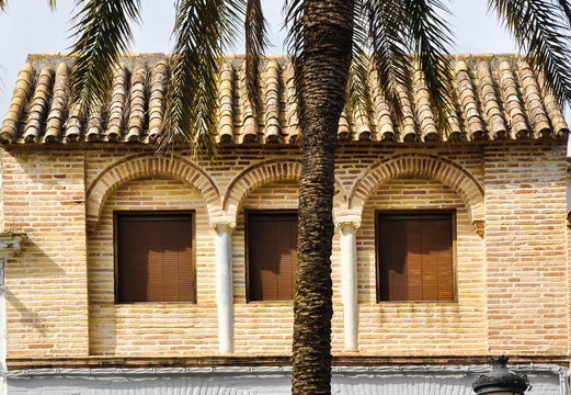 Arquitectura típica en Écija, Sevilla, Andalucía, España