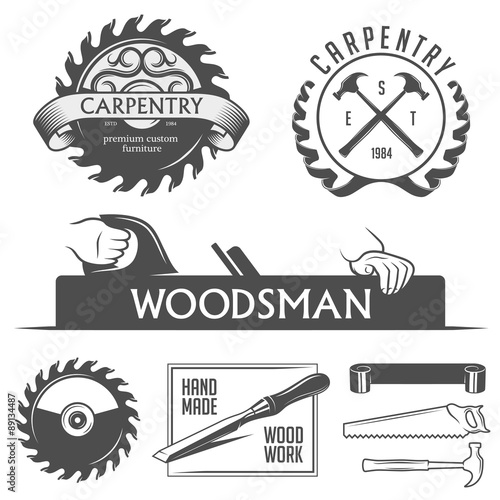 Carpentry And Woodwork Design Elements In Vintage Style Carpentry And Woodwork Design Elements In Vintage Style
