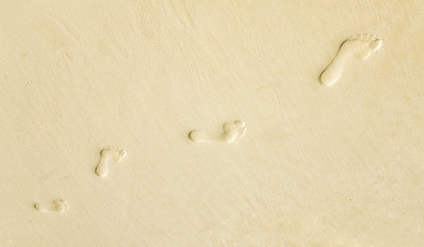  Footsteps on the sand