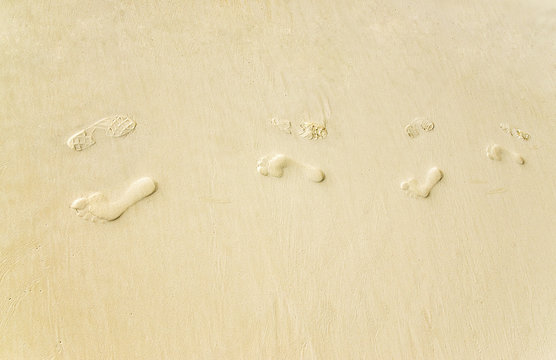  Footsteps on the sand/ Counter Path 