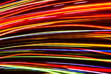 Modern art. Long exposure neon lights texture.