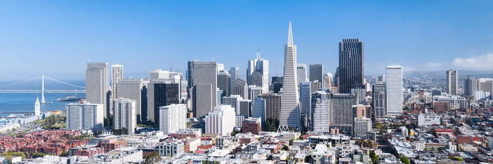 Abwaschbare Fototapete San Francisco San Francisco-Panorama