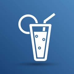 Cocktail abstract isolated on a white backgrounds.