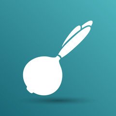 Sketch onion isolated Abstract design logo art