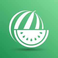 watermelon icon logo natural delicious dessert sweet