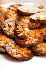Homemade cookies with hazelnuts