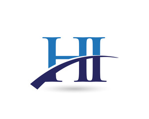 HI Logo Letter Swoosh