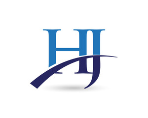 HJ Logo Letter Swoosh