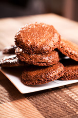 Homemade chocolate cookies