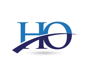 HO Logo Letter Swoosh