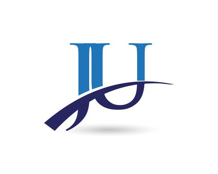 JU Logo Letter Swoosh