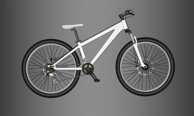 Fototapeta premium Vector illustration of mountain bike