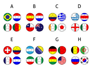 Brazil Cup Groups Footballs