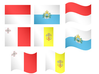 European Flags 8 EPS 10