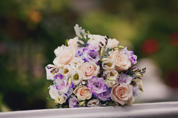Wedding bouquet close-up