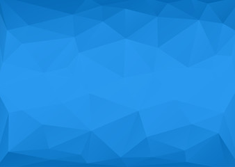 Low polygonal blue abstract background