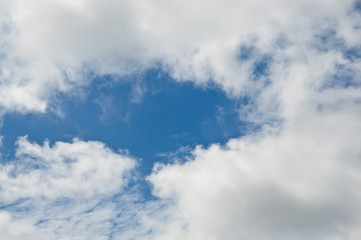 Obraz premium Blue sky and cloud.