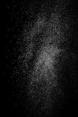 Drops of water on a black background. Texture.