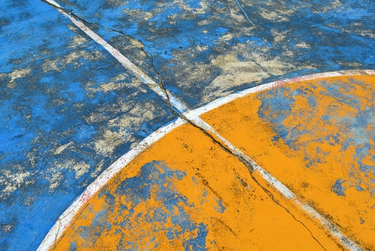 old basketball court