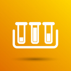 test icon vector fluid symbol flask glass chemistry experiment