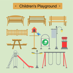 Playground design over white background, vector illustration