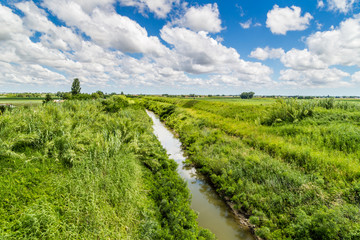 Obraz premium river in the countryside in the north of Italy
