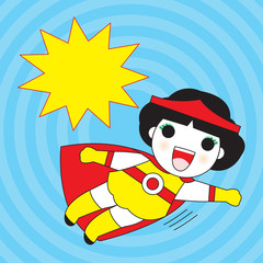 Super Girl Character illustration