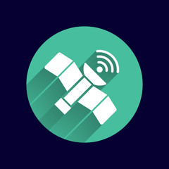 icon satellite vector design element communication connection