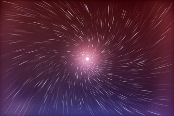 abstract long exposure of vortex star trails background