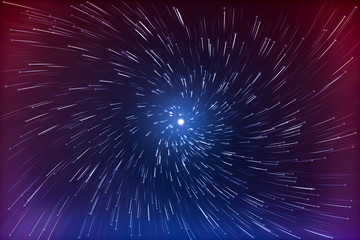 abstract long exposure of vortex star trails background