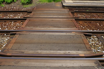 線路と踏み切り