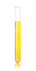 a  tubes of yellow liquid