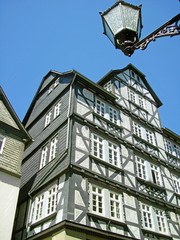 Fototapeta na wymiar Fachwerkhaus in Marburg