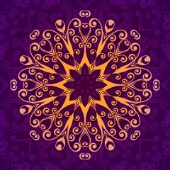 Abstract vector floral ornamental background.Vector illustration